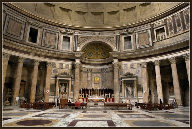Pantheon partially.curved
