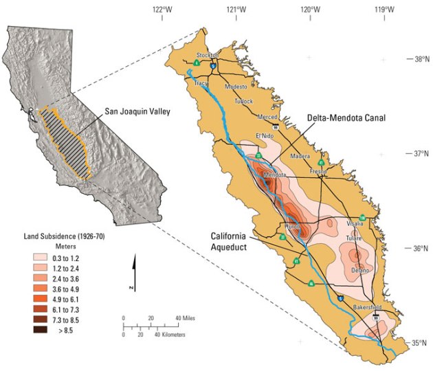 San Joaquin valley and_subsidence