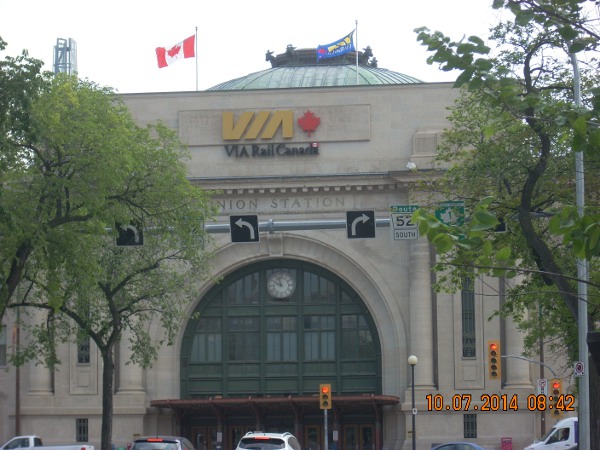 Winnipeg Fork Union Station from Broadway