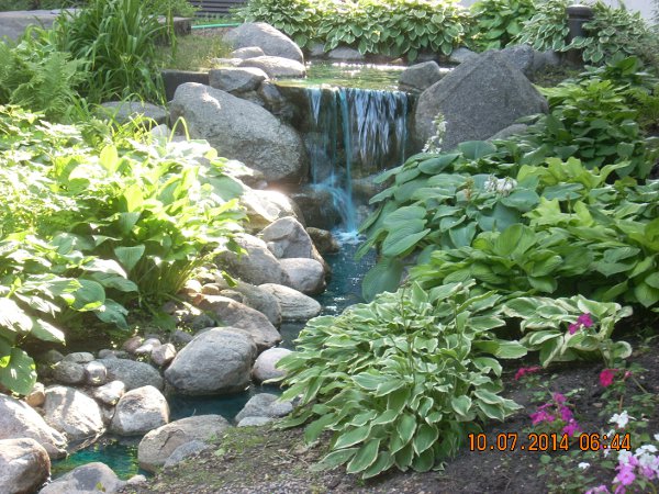 Winnipeg Japanese Garden waterfall