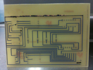 PCB etched plate bottom