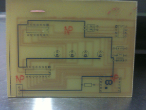 PCB etched plate top